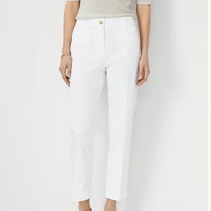 NWT Ann Taylor The Crop Pant Size 8T White